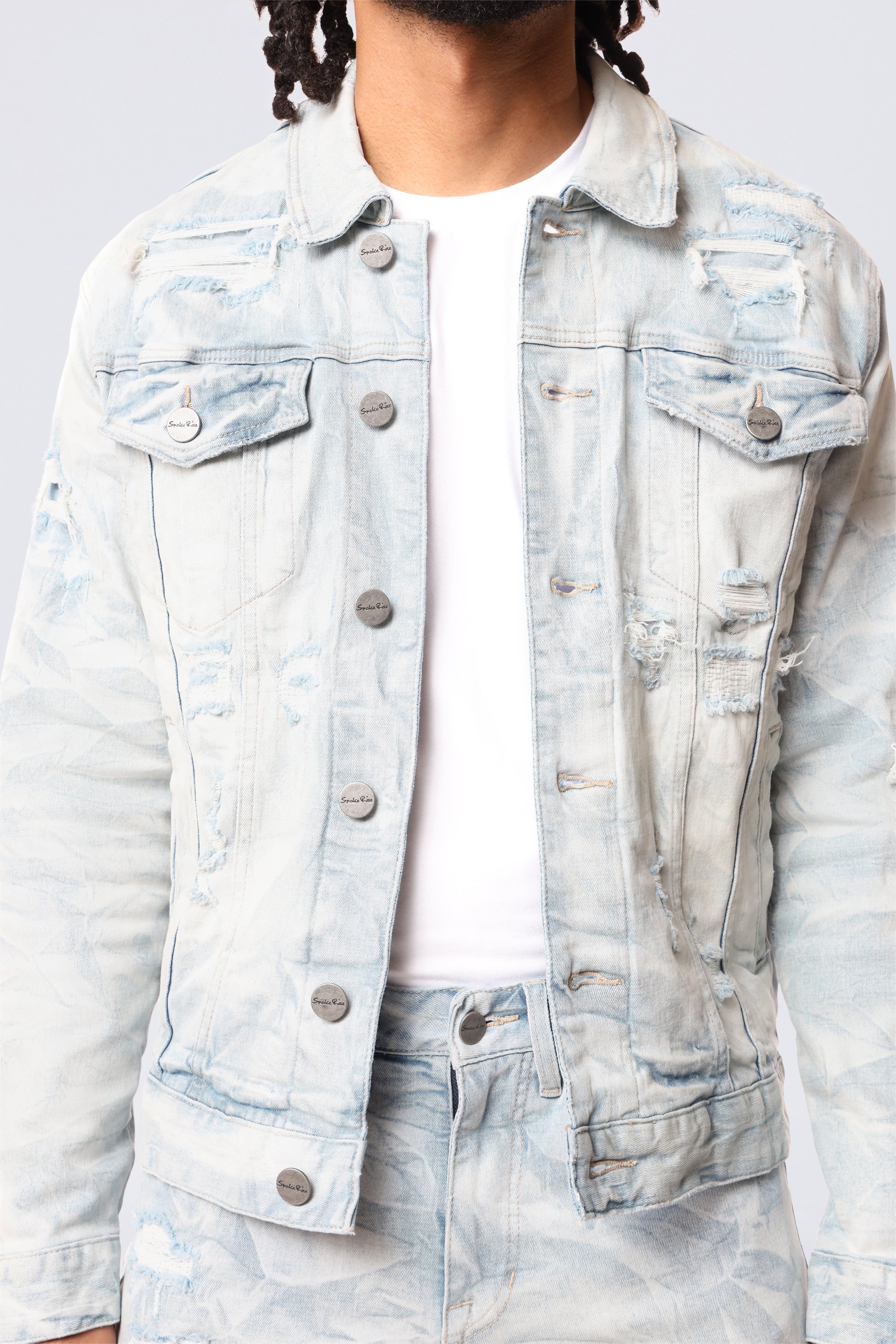 Lightning Wash Denim Jacket - Marshfield Blue