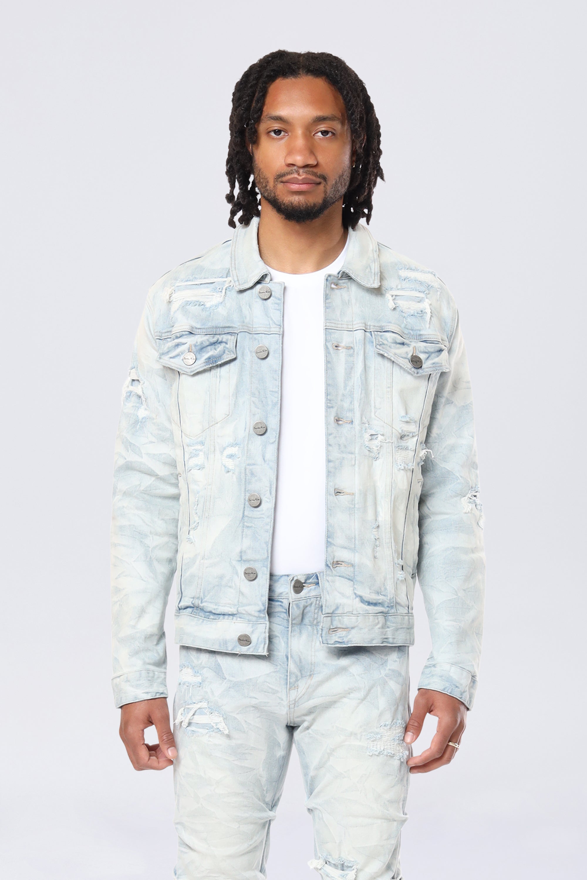 Lightning Wash Denim Jacket - Marshfield Blue