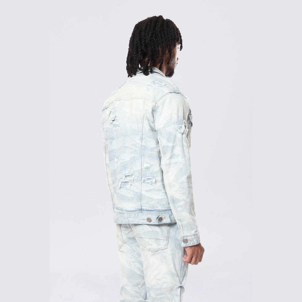 Smoke Rise Lightning Wash Denim Jacket - Marshfield Blue