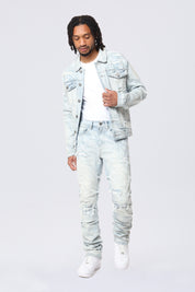 Lightning Wash Denim Jacket - Marshfield Blue