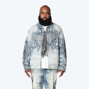 Big and Tall - Luminous Denim Jacket - Lowell Blue