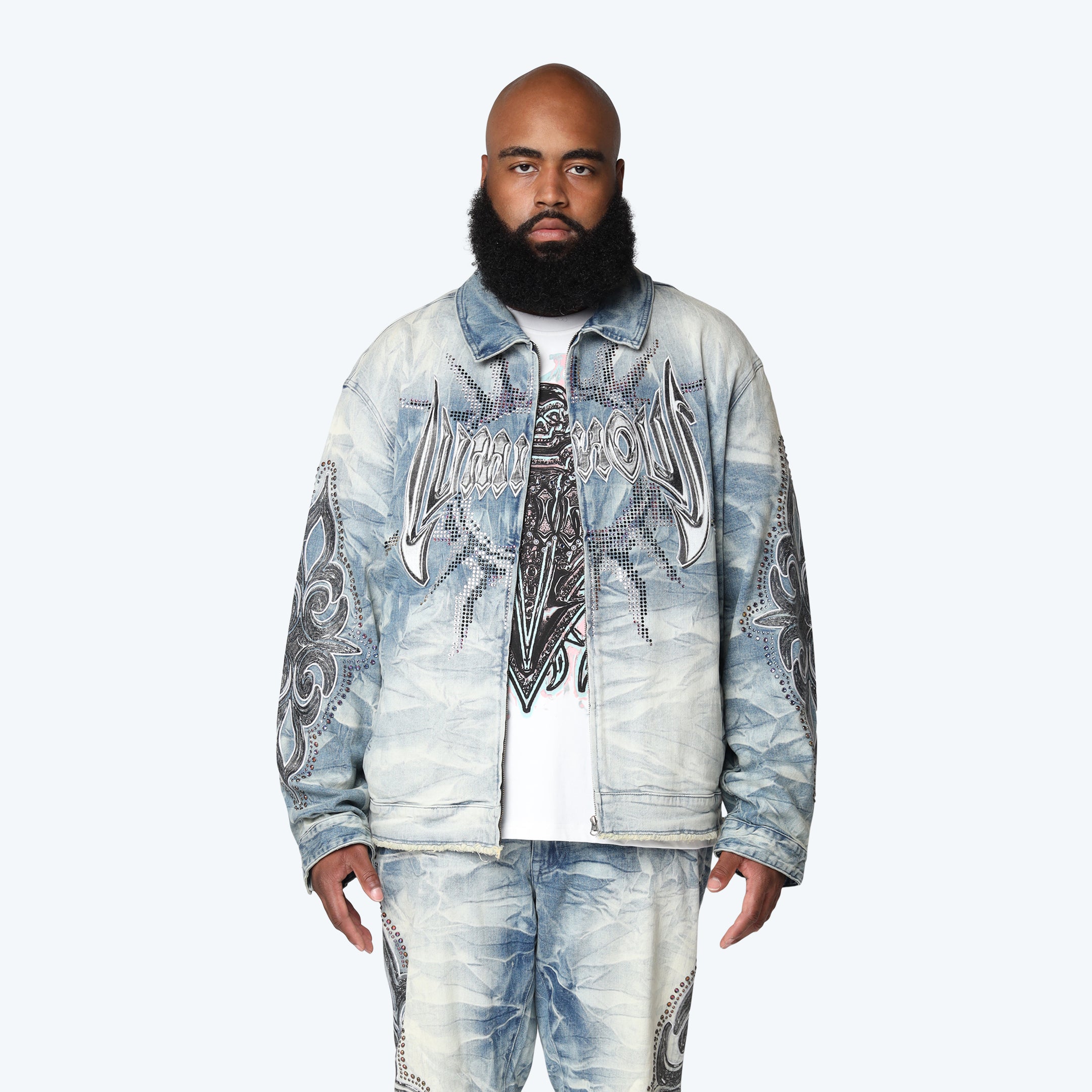 Big and Tall - Luminous Denim Jacket - Lowell Blue