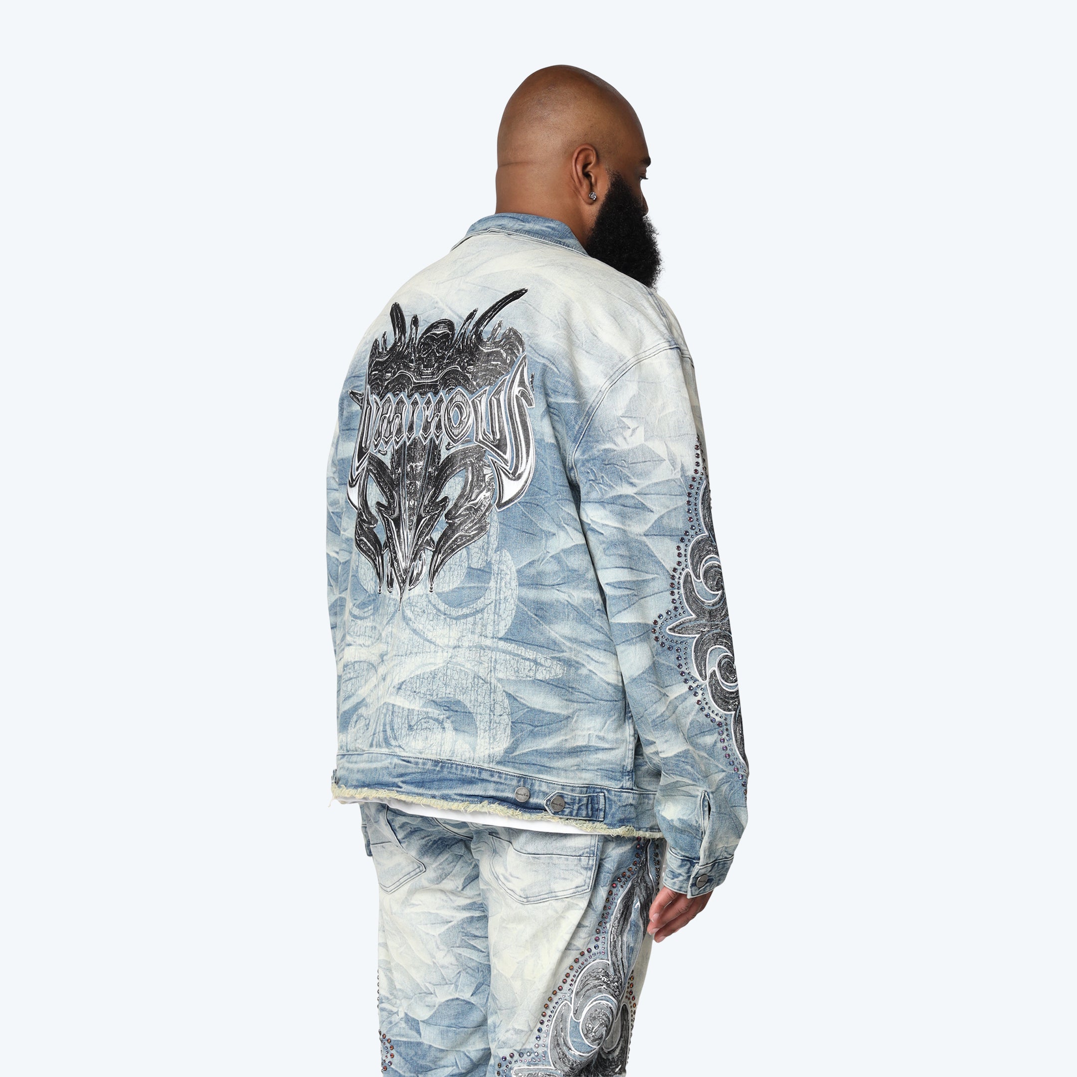 Big and Tall - Luminous Denim Jacket - Lowell Blue
