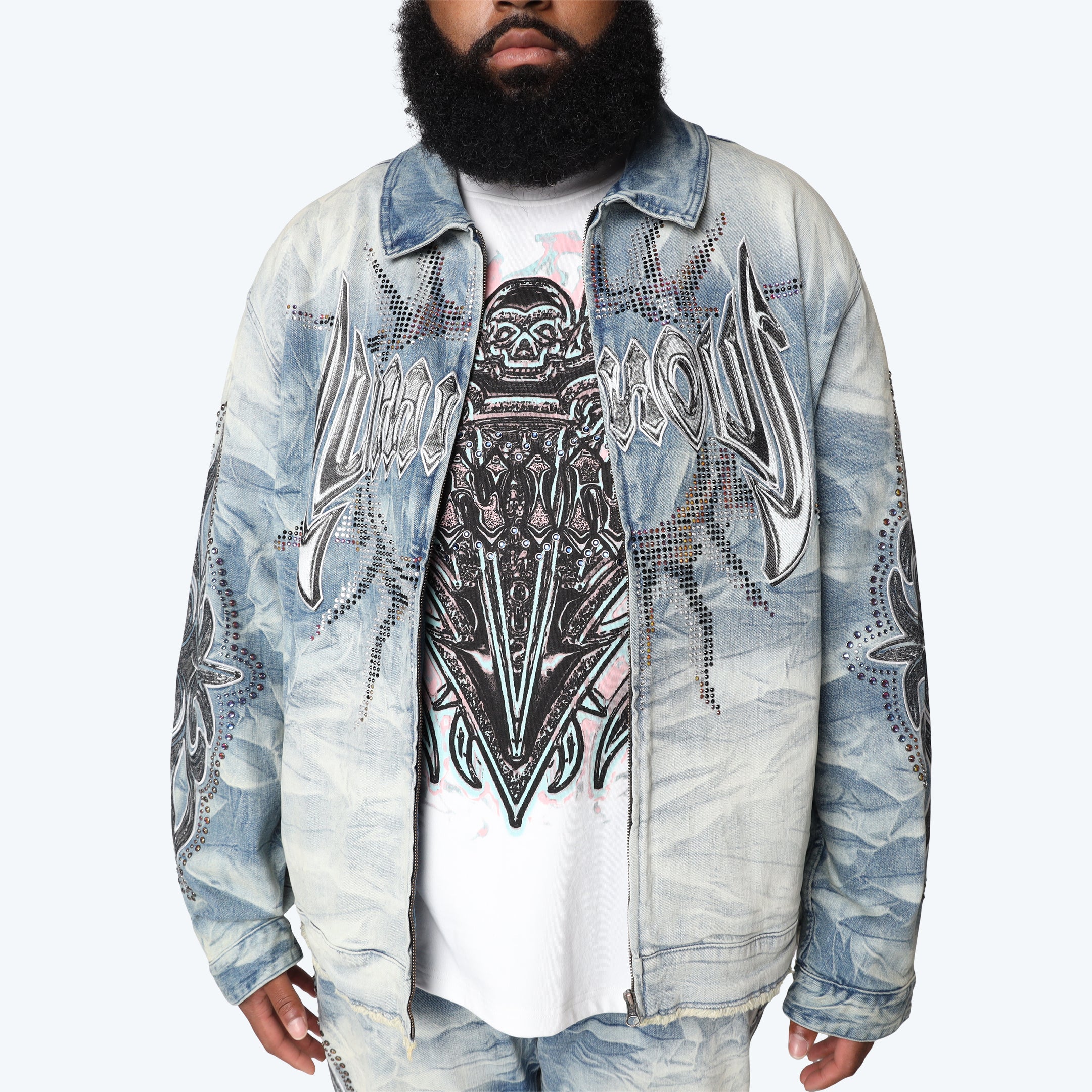 Big and Tall - Luminous Denim Jacket - Lowell Blue