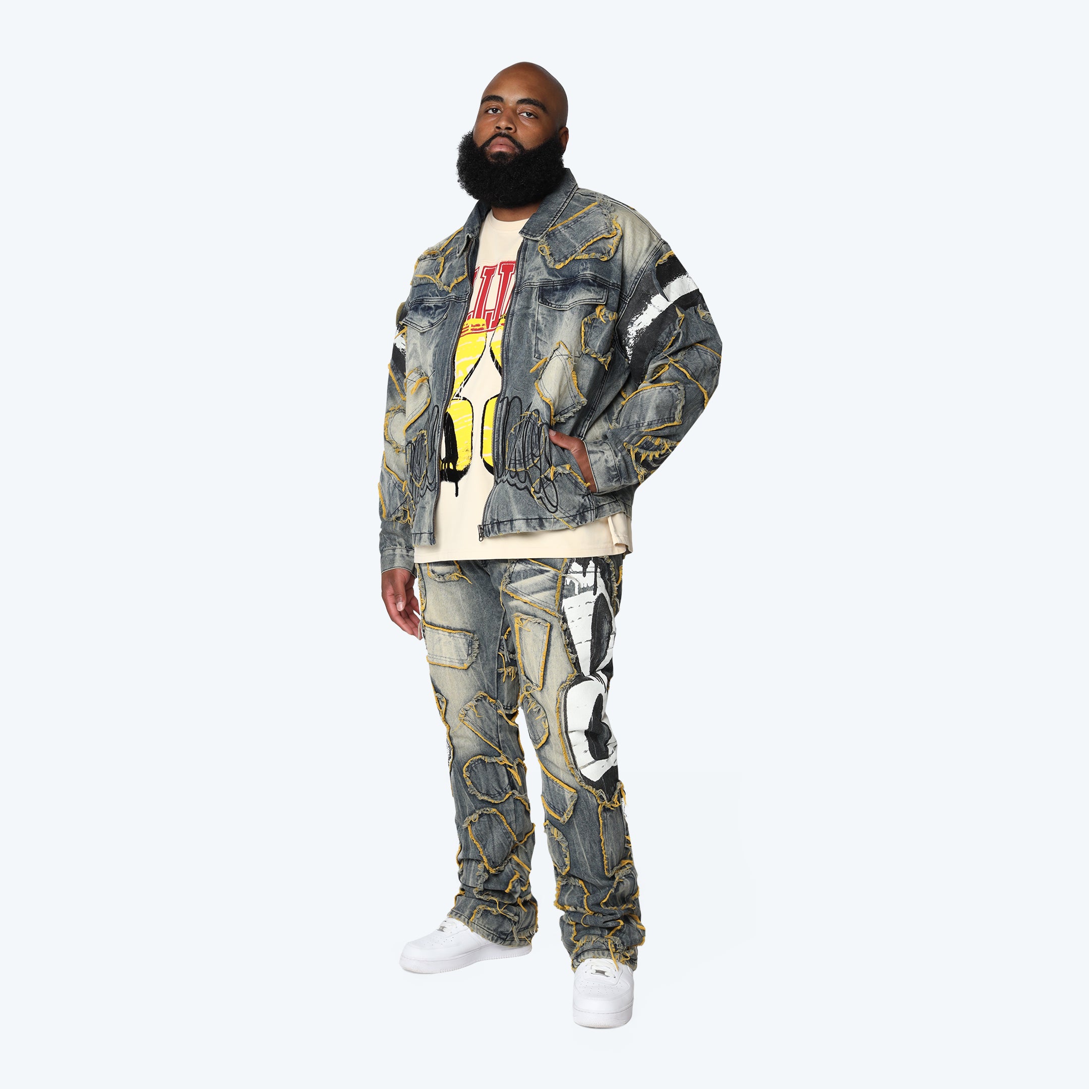 Big and Tall - Victory Color Weft Jeans - Kelly Blue