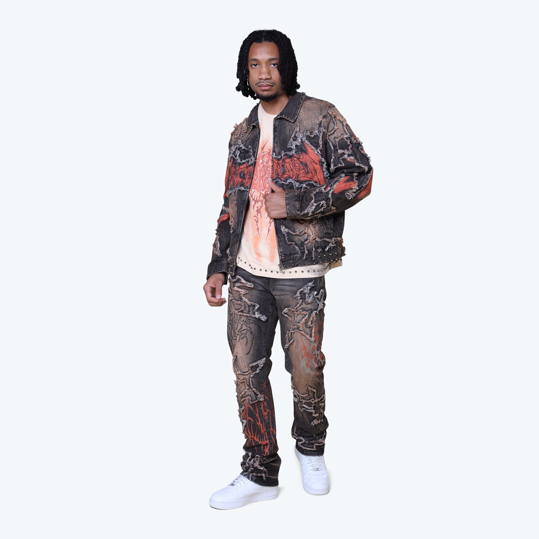 Ascended Denim Jacket - Cherry Wood