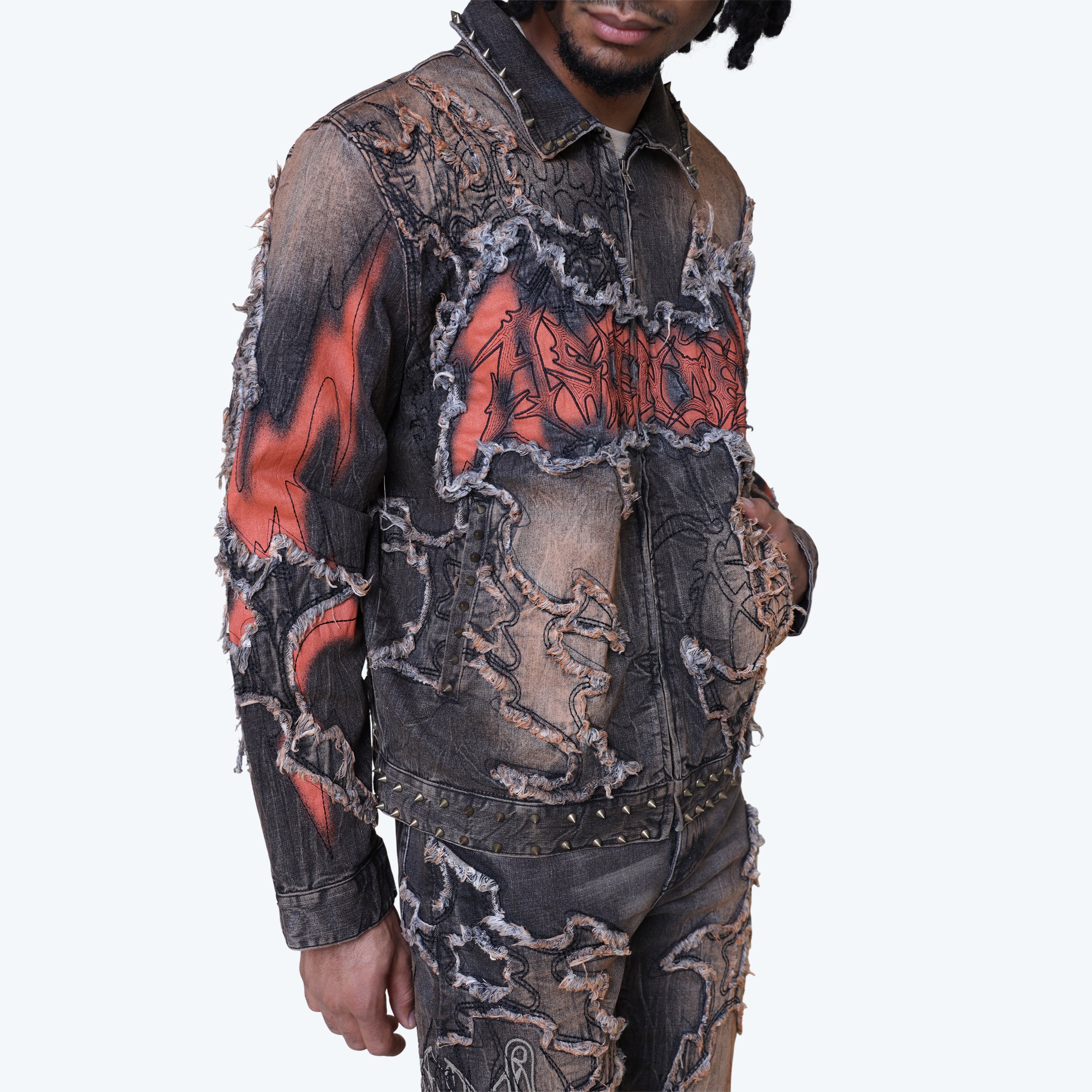 Ascended Denim Jacket - Cherry Wood