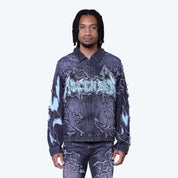 Ascended Denim Jacket - Paisley Black