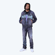 Ascended Denim Jacket - Paisley Black