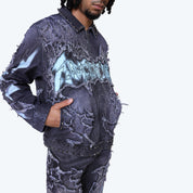 Ascended Denim Jacket - Paisley Black