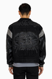 Rise To Reign Trucker Jacket - Glow Black