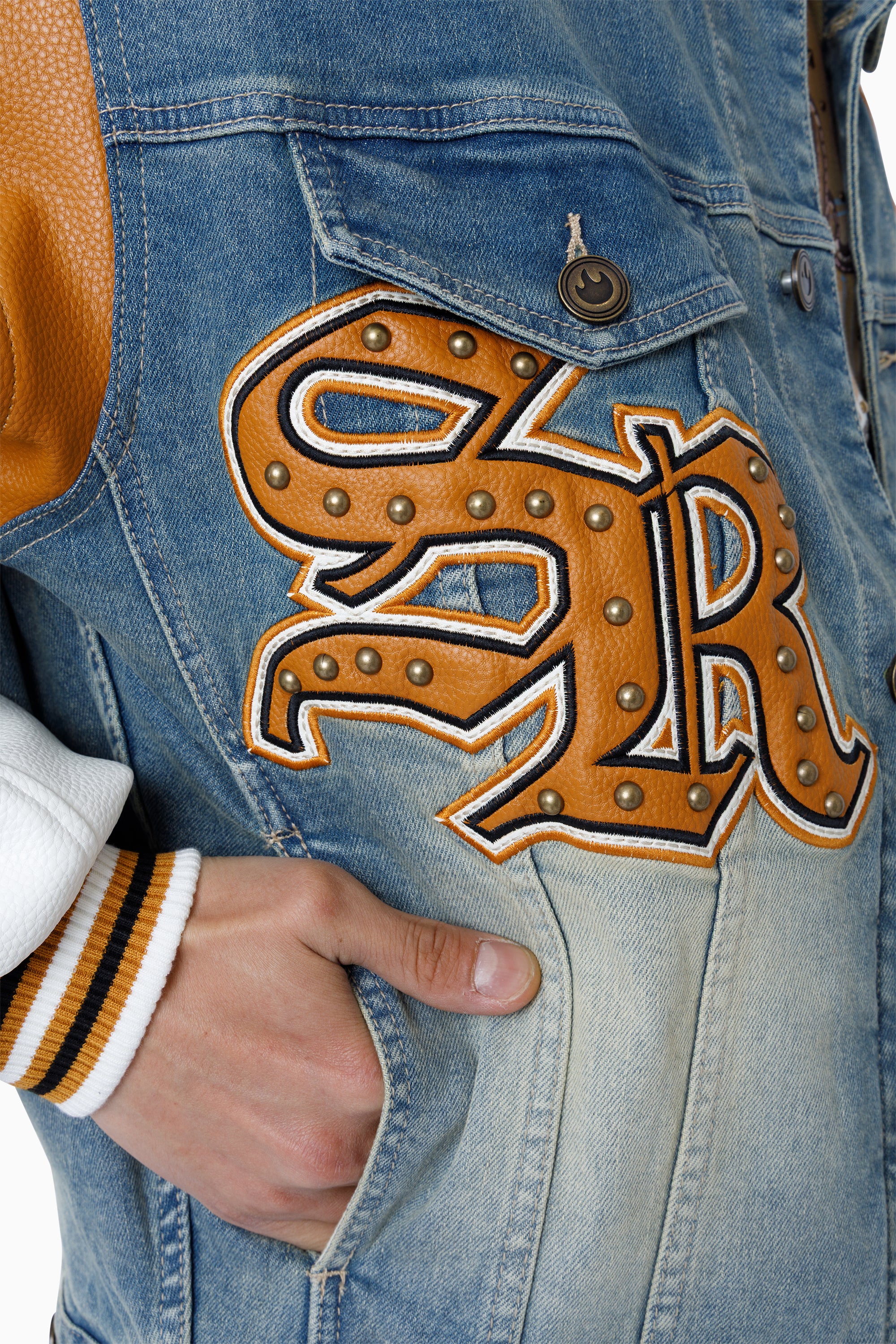 Rise To Reign Trucker Jacket - Owens Blue