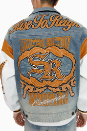 Rise To Reign Trucker Jacket - Owens Blue