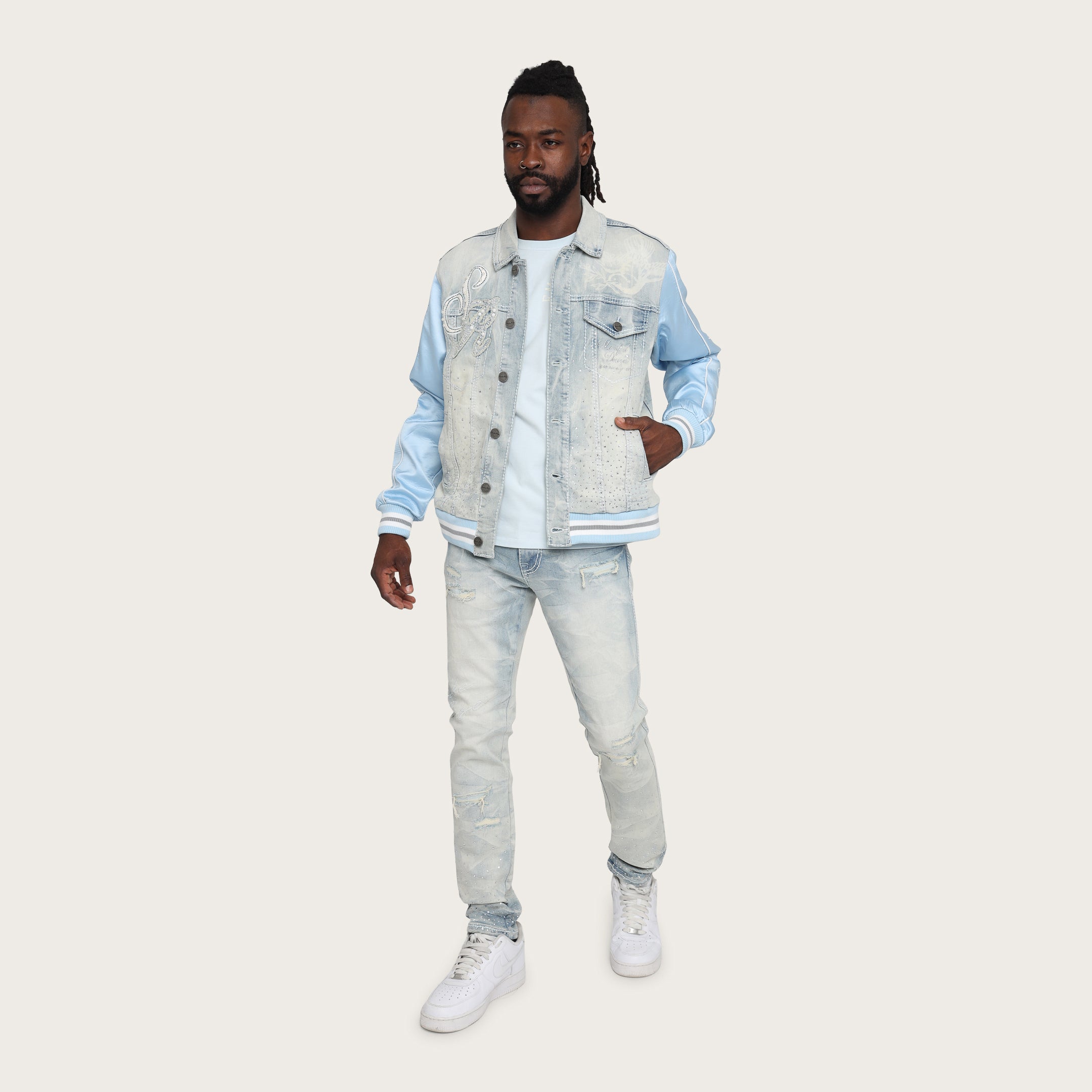 Visionary Jean Jacket - Brant Blue