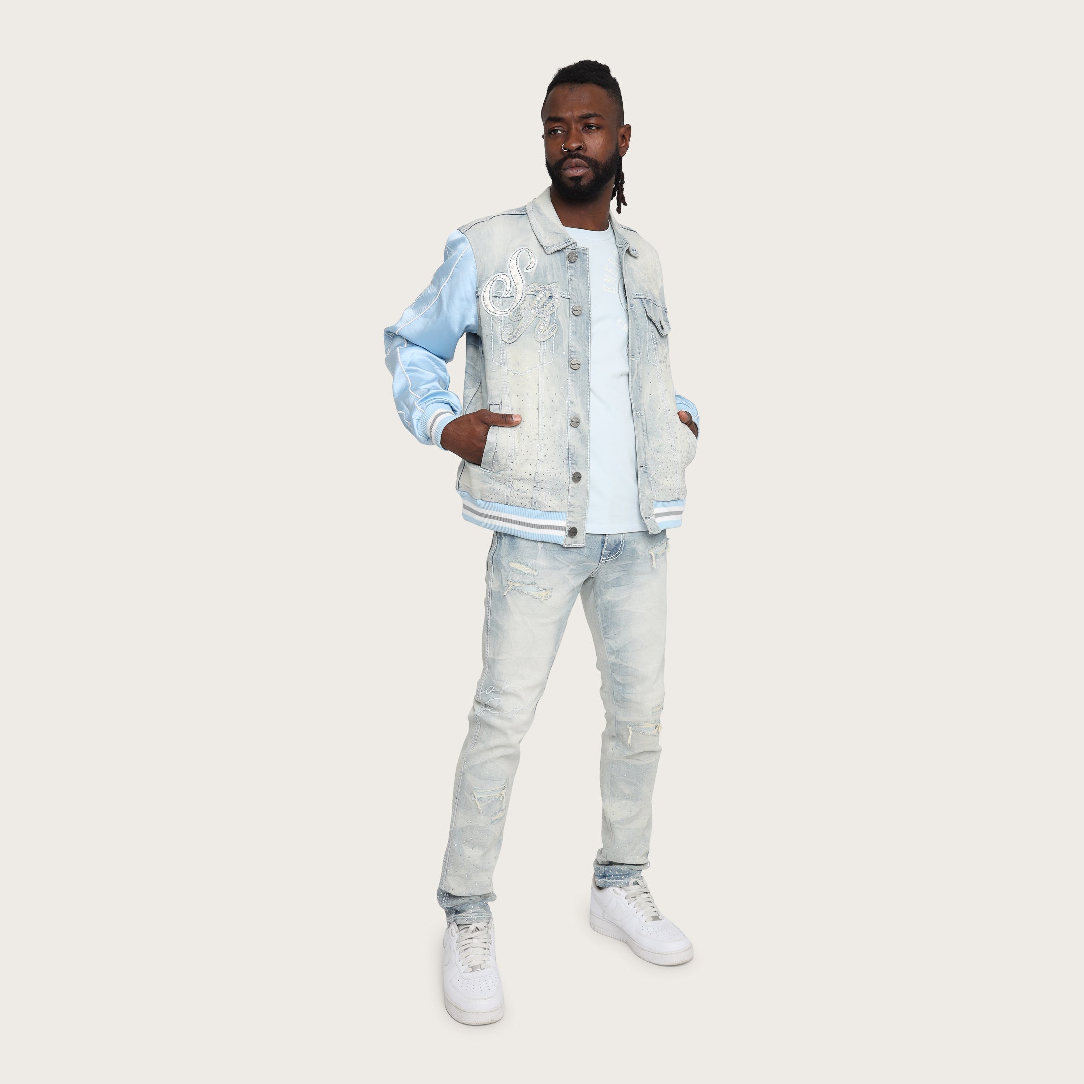 Visionary Jean Jacket - Brant Blue