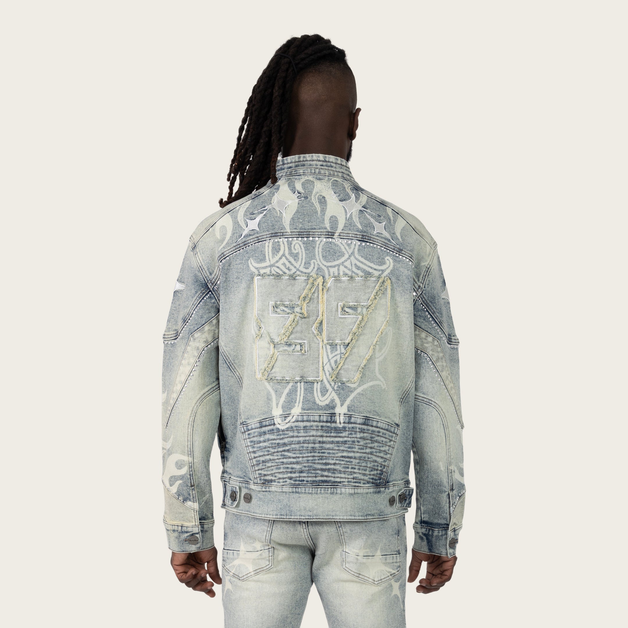 Racing Super Sonic Jean Jacket - Ellis Blue