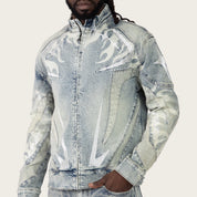 Racing Super Sonic Jean Jacket - Ellis Blue