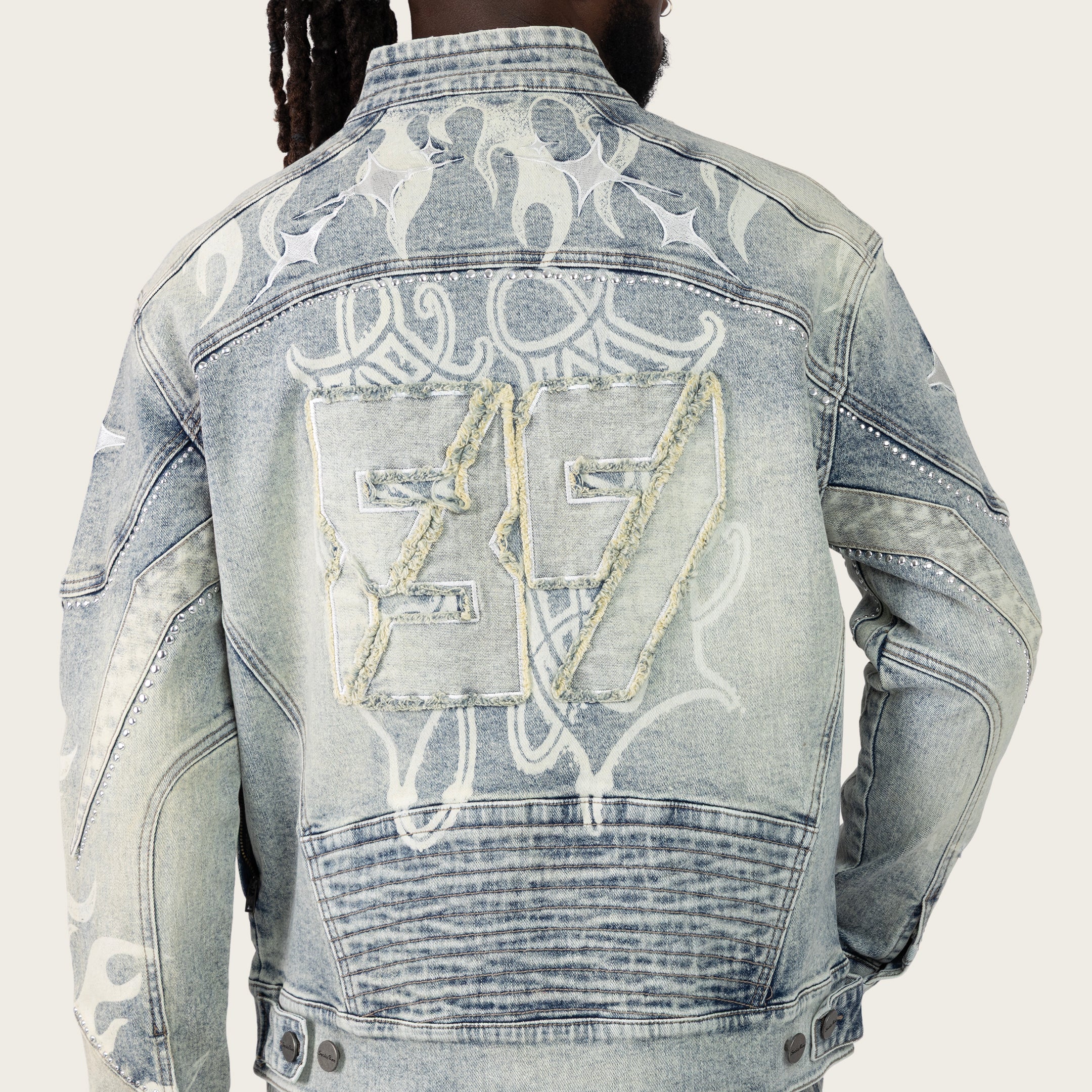 Racing Super Sonic Jean Jacket - Ellis Blue