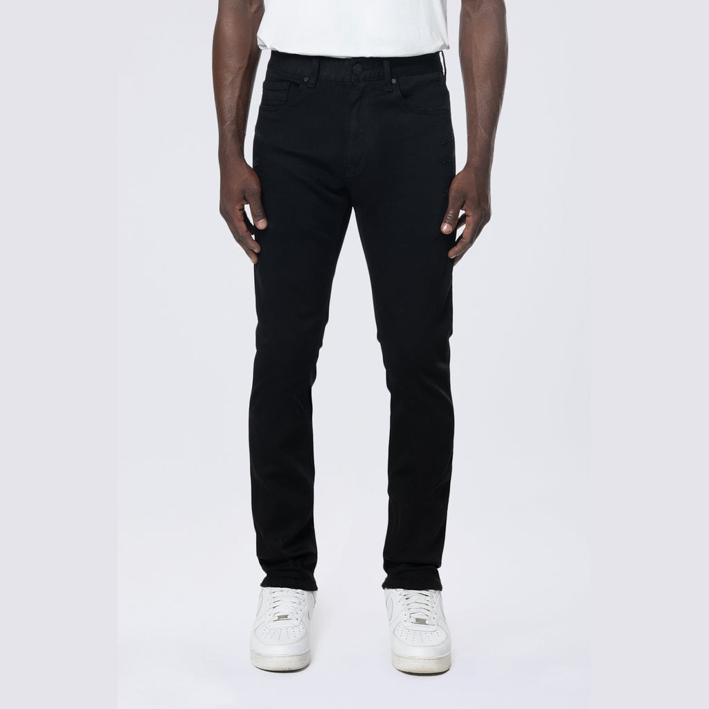 Smoke Rise Slim Essential Clean Jean - Jet Black
