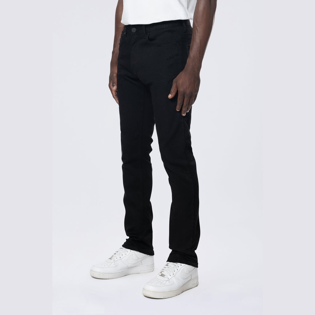 Smoke Rise Slim Essential Clean Jean - Jet Black