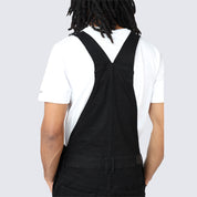 Multi Cargo Fashion Twill Overalls - Black