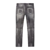 Vintage Washed Rip And Repair Denim Jeans - Pluto Grey