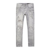 Lightning Effect Denim Jeans - Cloud Grey