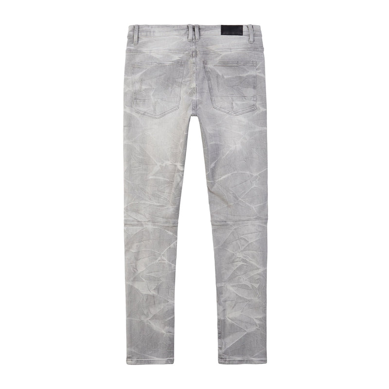 Lightning Effect Denim Jeans - Cloud Grey