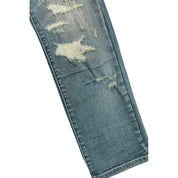 Smoke Rise Heavy Distressed Jeans - Lisbon Blue