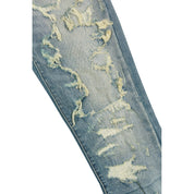 Smoke Rise Heavy Distressed Jeans - Lisbon Blue