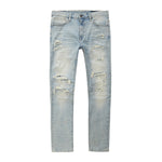 Rip & Repaired Color Jeans