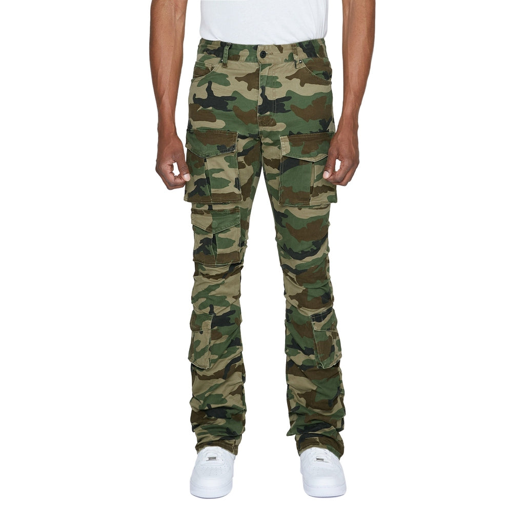 Smoke Rise Stacked Utility Twill Pants - Wood Camo