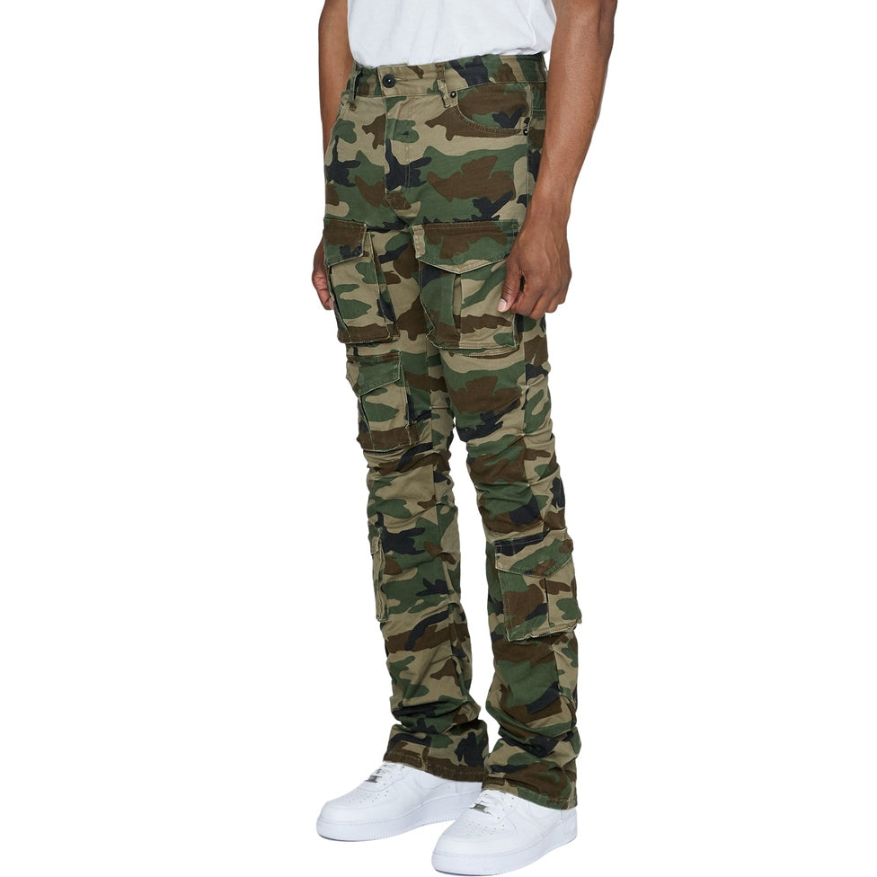 Smoke Rise Stacked Utility Twill Pants - Wood Camo