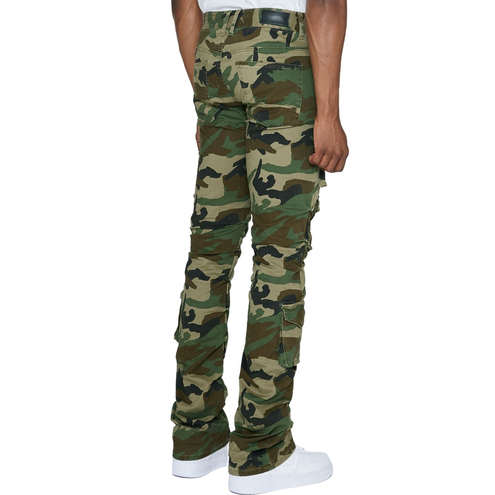 Smoke Rise Stacked Utility Twill Pants - Wood Camo