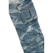 Smoke Rise Stacked Utility Denim Jeans - Clyde Blue