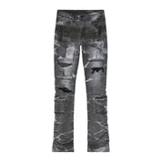 Smoke Rise Stacked Utility Denim Jeans - Pluto Grey