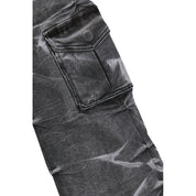 Smoke Rise Stacked Utility Denim Jeans - Pluto Grey