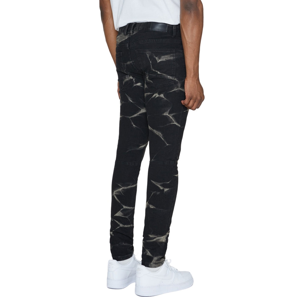 Smoke Rise Lightning Effect Jeans - Stout