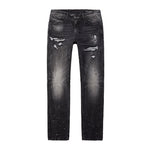 Rip And Repair Denim Jeans - Moon Black