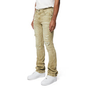 Smoke Rise Essential Stacked Denim Jeans - Light Oak