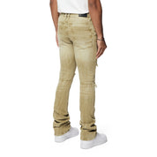 Smoke Rise Essential Stacked Denim Jeans - Light Oak