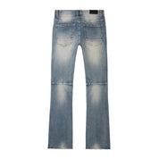 Smoke Rise Varsity Denim Jeans - Canal Blue