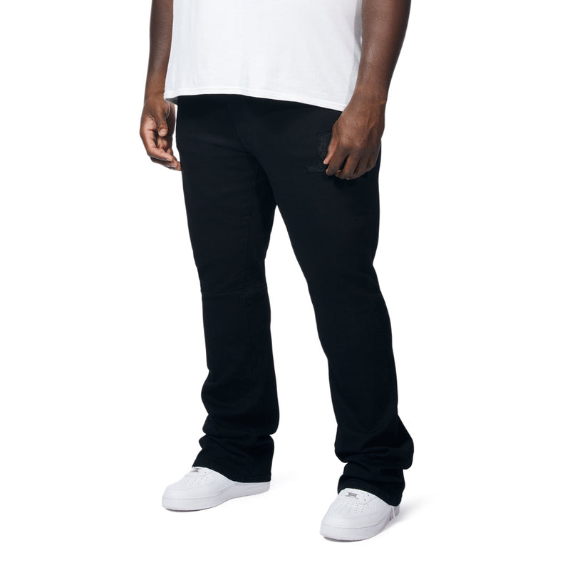 Big And Tall Varsity Denim Jeans - Black