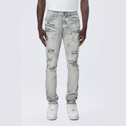 Smoke Rise Slim Vintage Washed Jeans - Breezy Grey