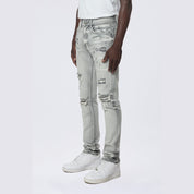 Smoke Rise Slim Vintage Washed Jeans - Breezy Grey