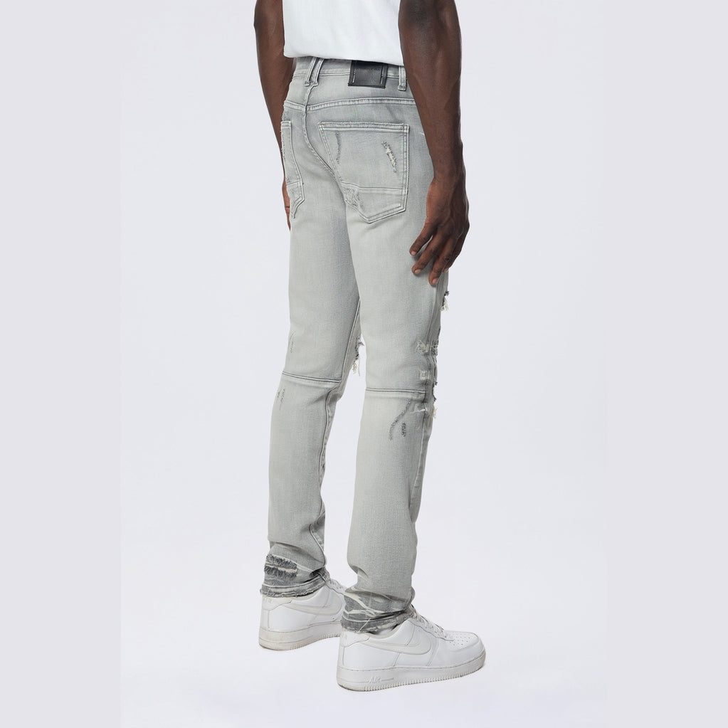 Smoke Rise Slim Vintage Washed Jeans - Breezy Grey