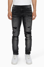Vintage Washed Jeans - Kuma Black