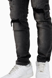 Vintage Washed Jeans - Kuma Black