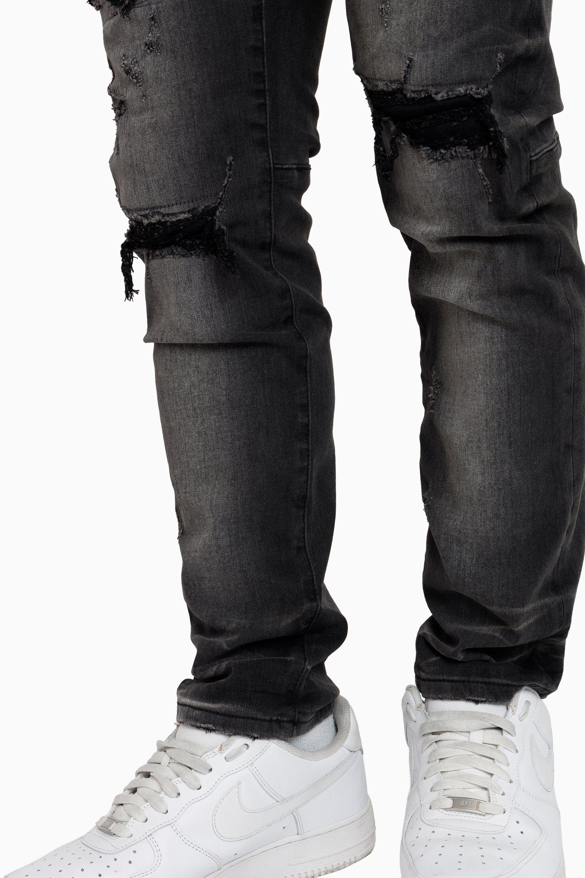 Vintage Washed Jeans - Kuma Black