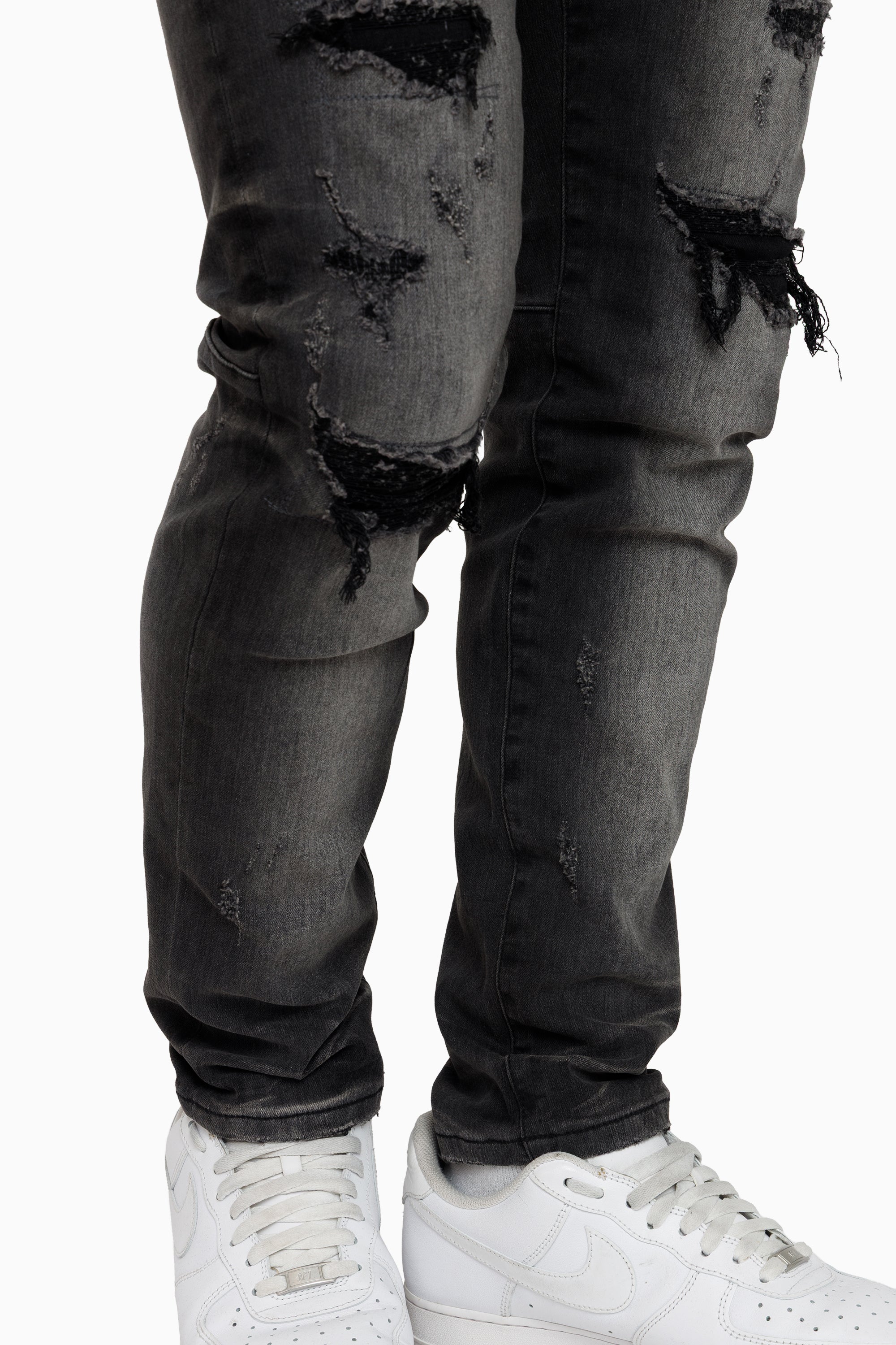 Vintage Washed Jeans - Kuma Black